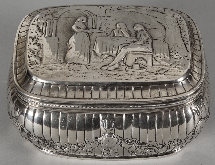 Zilveren koektrommel, 1841