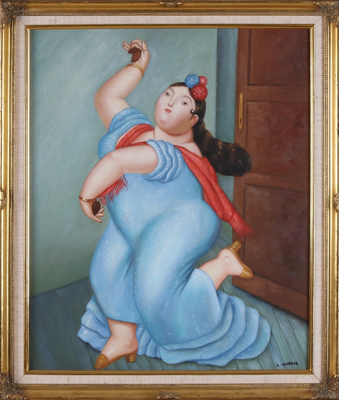 L. Kramer, Dikke dansende vrouw