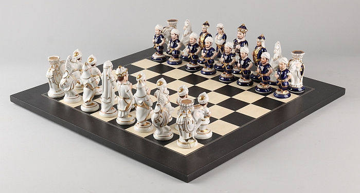 Royal Dux porseleinen schaakspel
