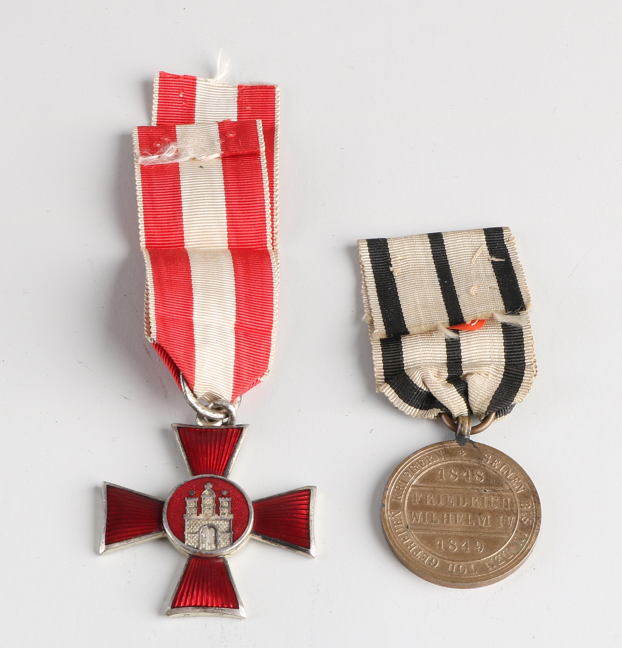 Twee antieke Duitse medailles