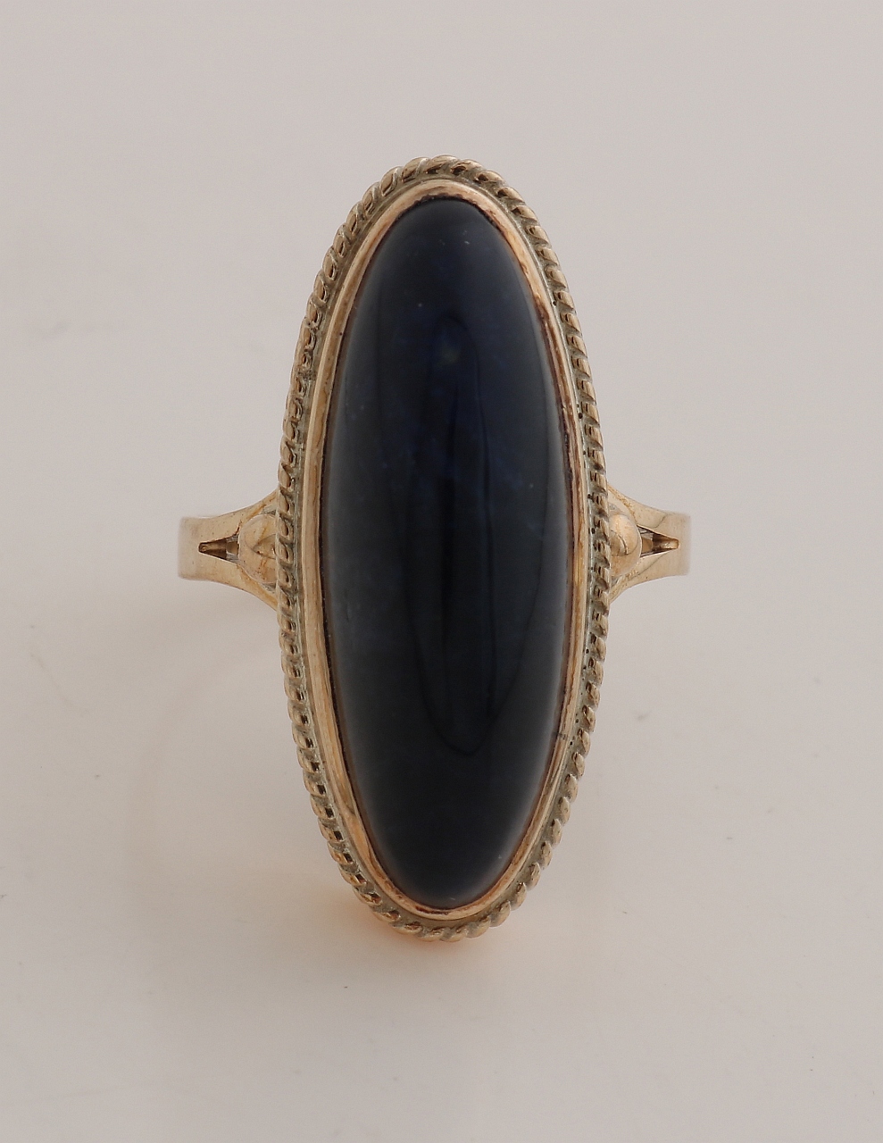 Gouden Lapis lazuli ring