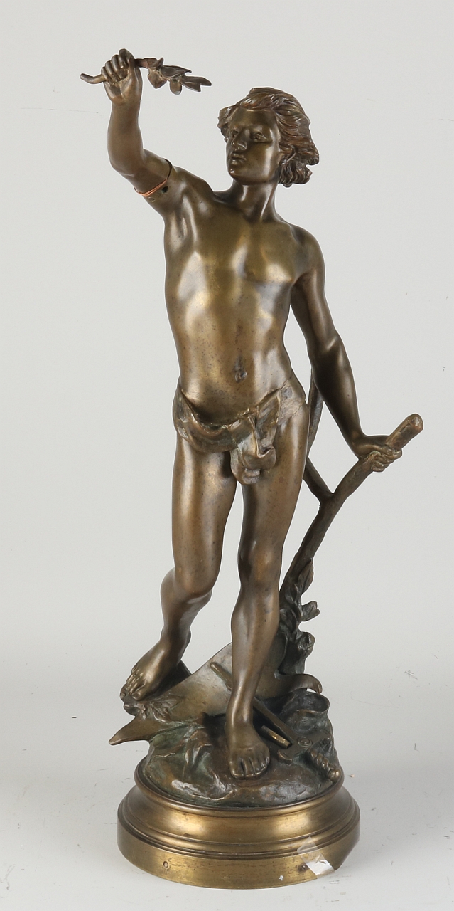 Bronzen beeld, Man met ploeg