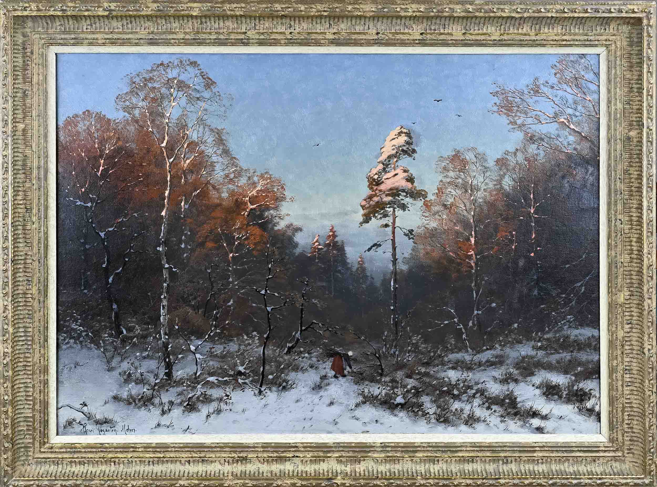 Heinrich Gogarten, Sprokkelvrouw in besneeuwd bos