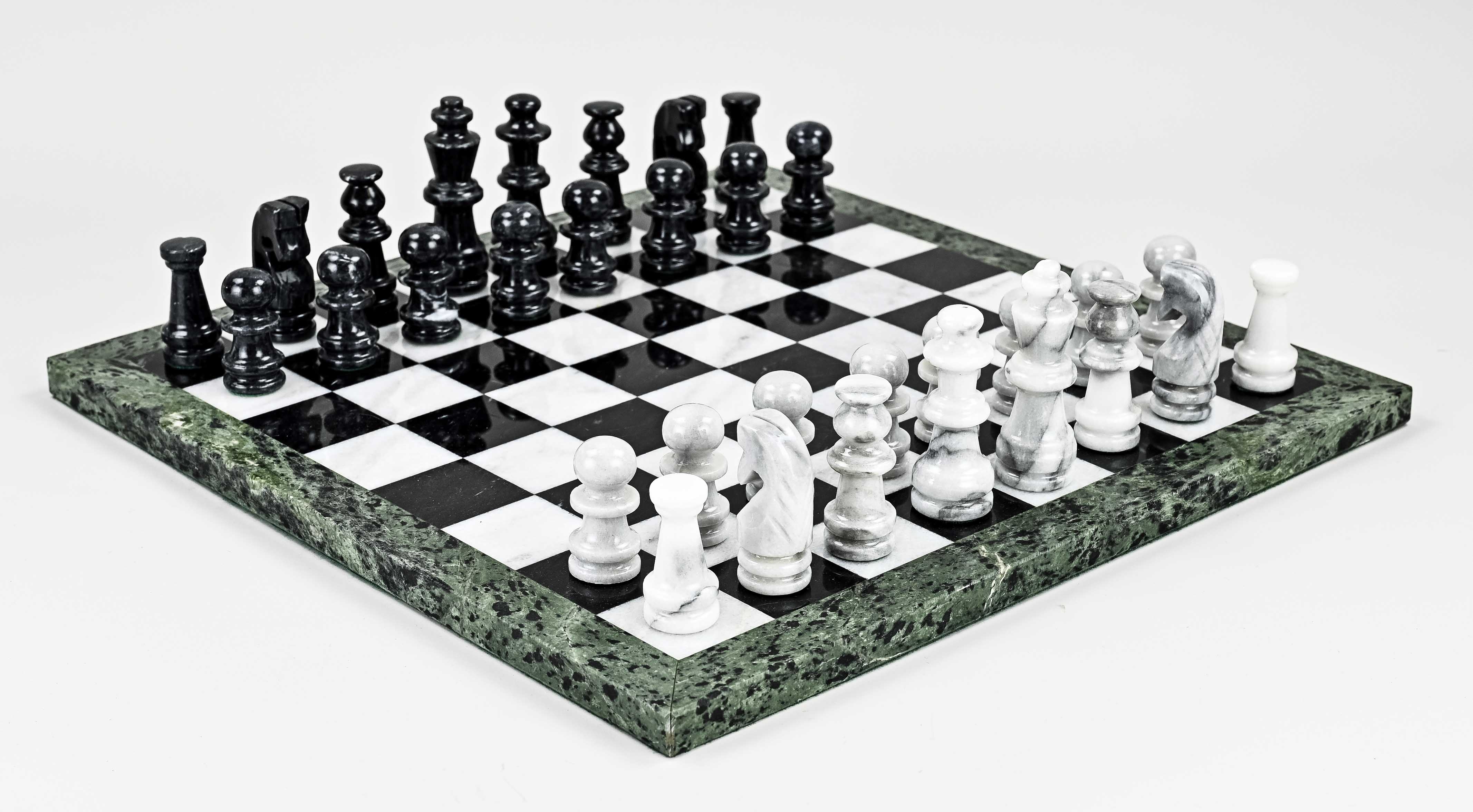 Marmeren schaakspel (compleet)