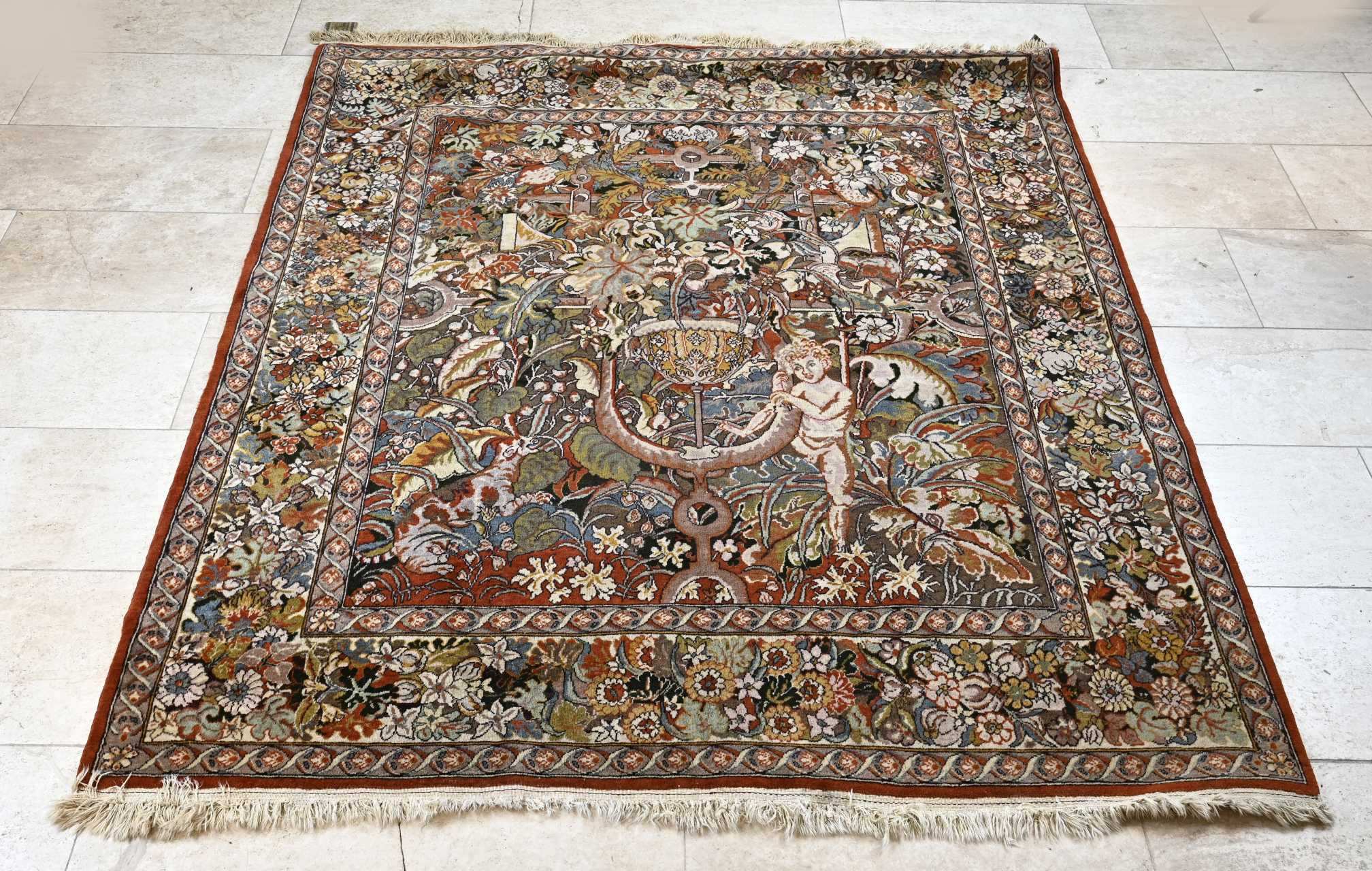 Zeldzaam Perzisch (wand)kleed, 200 x 180 cm.