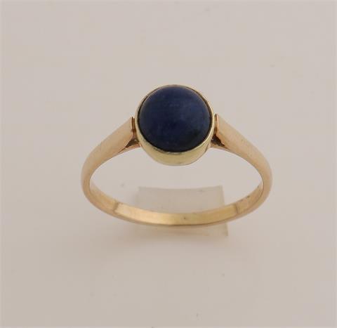 Gouden ring met lapis lazuli