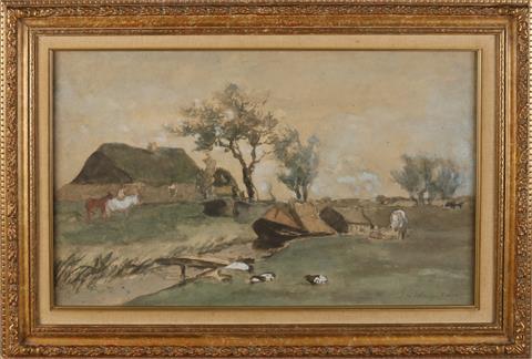 J.H. Weissenbruch, Landschap met boerderij